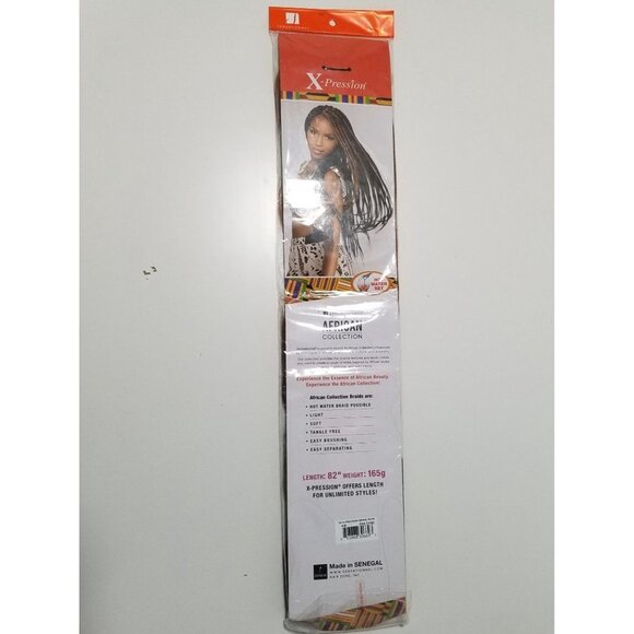 NWT X-Pression African Collection Synthetic Hair 100% Kanekalon Size 82" Long Co - Picture 3 of 6